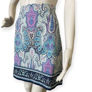 Paisley Mykonos Colorful Print Skirt